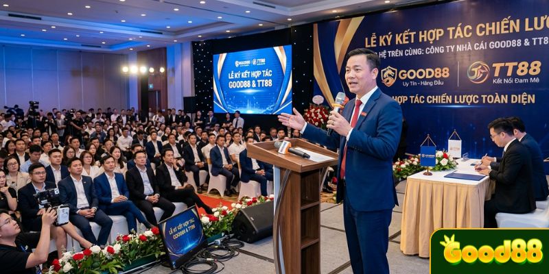 GOOD88 Hợp Tác TT88 - Sự Kết Hợp Đột Phá Ngành Cá Cược 2026 - POVIP