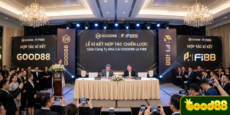 GOOD88 Hợp Tác Với FI88 - Sự Kết Hợp Đột Phá Ngành Cá Cược 2026 - POVIP